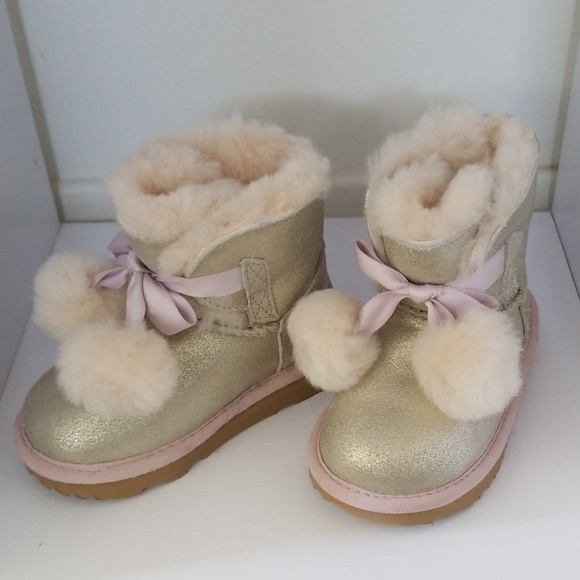 uggs silver metallic boots